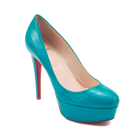 Christian Louboutin // Patent Leather Pumps // Turquoise Blue (US: 5)