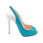 Christian Louboutin // Patent Leather 5" Pumps // Turquoise Blue (US: 5)