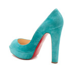 Christian Louboutin // Suede Pumps // Turquoise Blue (US: 6.5)