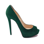 Christian Louboutin // Suede Pumps // Green (US: 9.5)