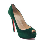 Christian Louboutin // Suede Pumps // Green (US: 10)
