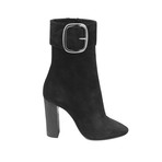 Saint Laurent // Suede Joplin High Heel Boots // Black (US: 5)