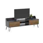 Siena TV Stand (Gray + Brown)