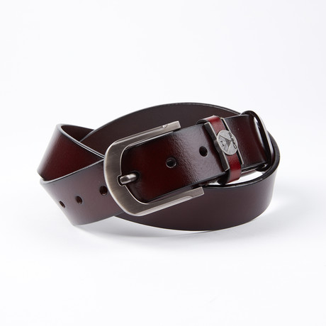 Carol Leather Belt // Cherry Brown