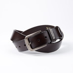 Errol Leather Belt // Dark Brown