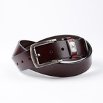 Rickie Leather Belt // Cherry Brown