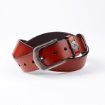 Carter Leather Belt // Cognac