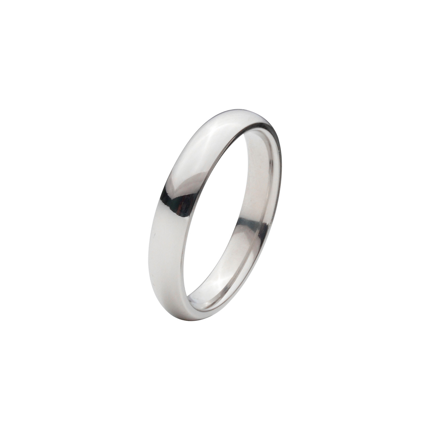 Titanium Polished Ring // 4mm (Size: 9) - Inox - Touch of Modern