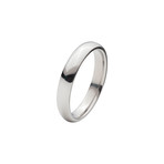 Titanium Polished Ring // 4mm (Size: 9)