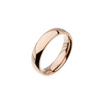High Polished Rose Gold Ring // 6mm (Size: 9)