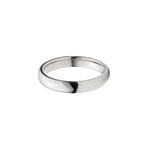 Titanium Polished Ring // 4mm (Size: 9)