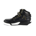 High-Top Sneakers // Black + Gold (Euro: 38.5)