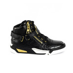 High-Top Sneakers // Black + Gold (Euro: 39)