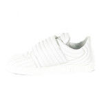 Quilted Velcro Sneakers // White (Euro: 38)