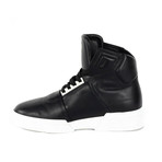 High-Top Sneakers // Black + White (Euro: 39)