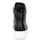 High-Top Sneakers // Black + White (Euro: 38)