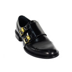 Monk Strap Shoes // Black + Gold (Euro: 39)