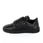 Quilted Velcro Sneakers // Black (Euro: 42)