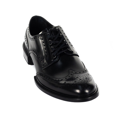 Wing-Tip Dress Shoes // Black (Euro: 42)