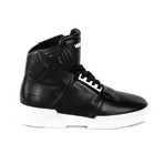High-Top Sneakers // Black + White (Euro: 40)