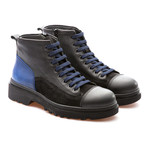 Murdock Cap Toe Boot // Black + Saks Blue (Euro: 42)