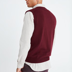 Alex Sweater Vest // Bordeaux (L)