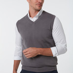 Jimmy Sanders // Alex Sweater Vest // Gray (M)
