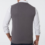 Jimmy Sanders // Alex Sweater Vest // Gray (L)