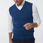 Jimmy Sanders // Alex Sweater Vest // Indigo (XL)