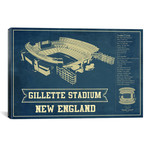 New England Gillette Stadium III (12"W x 18"H x 0.75"D)