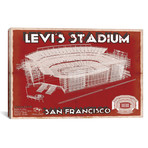 San Francisco Levi's Stadium // Team Colors (12"W x 18"H x 0.75"D)