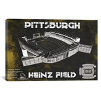Pittsburgh Heinz Field // Team Colors (12"W x 18"H x 0.75"D)