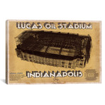 Indianapolis Lucas Oil Stadium (12"W x 18"H x 0.75"D)