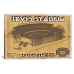 San Francisco Levi's Stadium (12"W x 18"H x 0.75"D)