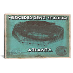 Atlanta Mercedes Benz Stadium (12"W x 18"H x 0.75"D)