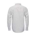 Earnest Spread Print Collar // White (XL)