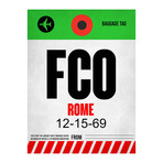 FCO Rome Luggage Tag