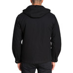 Long Sleeve Panama Canvas Shirt Jacket // Black (XL)