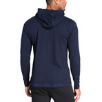 Henley Knit Hoodie // Total Eclipse (S)