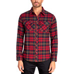 Long Sleeve Flannel Shirt // Biking Red (L)