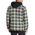 Long Sleeve Flannel Shirt Jacket // Fern Green (S)