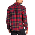 Long Sleeve Flannel Shirt // Biking Red (XL)