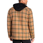 Long Sleeve Flannel Shirt Jacket // Workman Brown (L)
