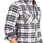 Long Sleeve Flannel Shirt // Gray Heather (XL)