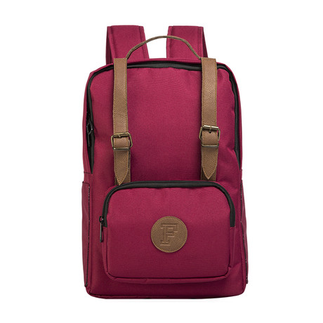Marcus Backpack // Claret Red