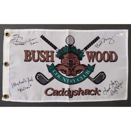 Caddyshack // Signed Bushwood Pin Flag