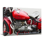 Vintage American Motorbike (Detail) (24"W x 18"H x 1.5"D)
