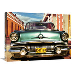 Vintage American Car In Habana, Cuba (24"W x 18"H x 1.5"D)