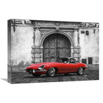 Roadster In Front Of Classic Palace (22"W x 16"H x 1.5"D)