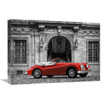 Luxury Car In Front Of Classic Palace (22"W x 16"H x 1.5"D)